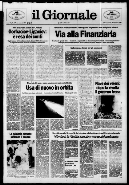 Il giornale : quotidiano del mattino